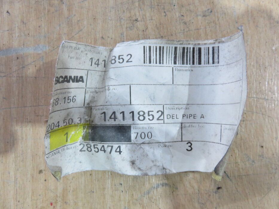 SCANIA (FUEL INJECTION LINE/CYLINDER 1-3/1411852) Spare Part - POOL TRADING
